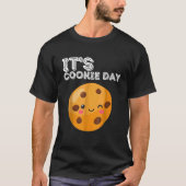 de nationale chocolade chip Cookie Day Minute Lazy T-shirt (Voorkant)