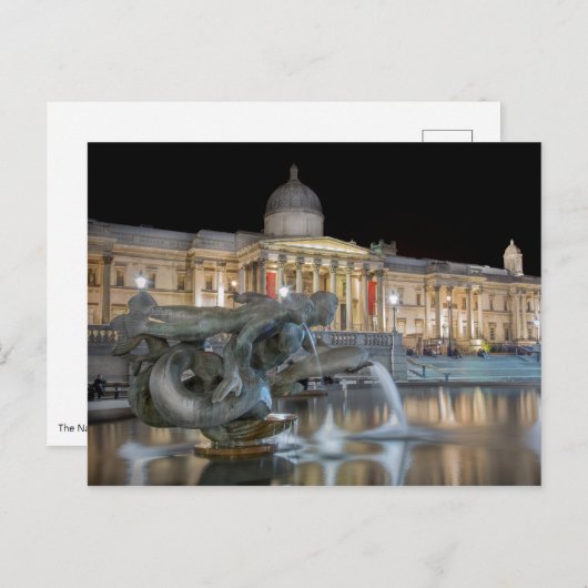 De nationale galerij, Trafalgar Square Briefkaart (Voorkant / Achterkant)