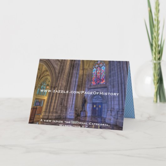 De nationale kathedraal kaart (Achterkant)