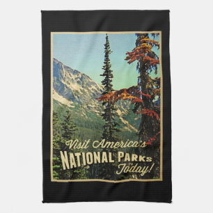 De Nationale Parken van Amerika Theedoek