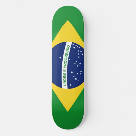 De nationale vlag Federale Republiek Brazilië Persoonlijk Skateboard (Voorkant)