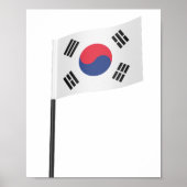 De nationale vlag van de Republiek Korea Poster (Voorkant)