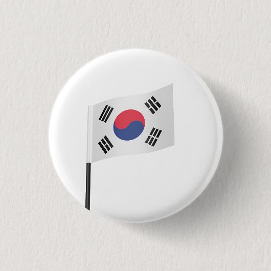 De nationale vlag van de Republiek Korea Ronde Button 3,2 Cm (Voorkant)