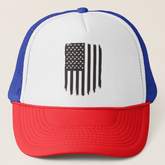 De nationale vlag van de Verenigde Staten Trucker Pet (Voorkant)
