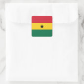 De nationale vlag van Ghana Vierkante Sticker (Tas)