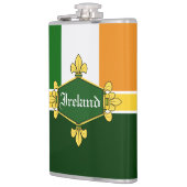 De Nationale vlag van Ierland, past met naam aan Heupfles (Links)