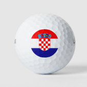 De nationale vlag van Kroatië Zastava Hrvatske Golfballen (Voorkant)
