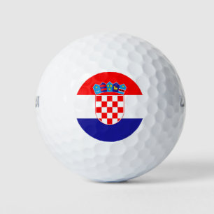 De nationale vlag van Kroatië Zastava Hrvatske Golfballen
