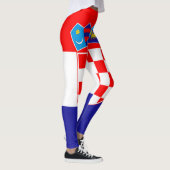 De nationale vlag van Kroatië Zastava Hrvatske Leggings (Rechts)
