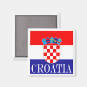 De nationale vlag van Kroatië Zastava Hrvatske Magneet (Voorkant / Achterkant)