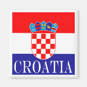 De nationale vlag van Kroatië Zastava Hrvatske Magneet (Voorkant)