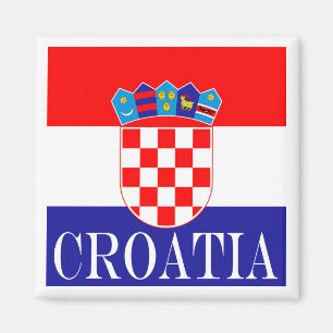 De nationale vlag van Kroatië Zastava Hrvatske Magneet