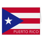 De nationale vlag van Puerto Rico (Voorkant Horizontaal)