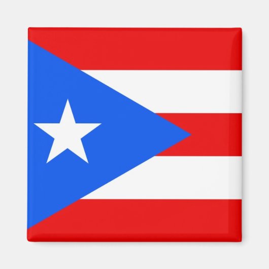 De nationale vlag van Puerto Rico Magneet (Voorkant)