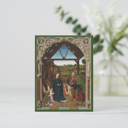 De nationaliteit c.1450 | Blue Beach Song™-Briefka Briefkaart (Staand voorkant)