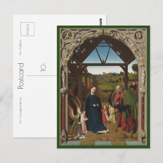 De nationaliteit c.1450 | Blue Beach Song™-Briefka Briefkaart (Voorkant / Achterkant)