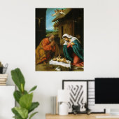 De nationaliteit Christi Geburt van Lorenzo Lotto Poster (Thuiskantoor)