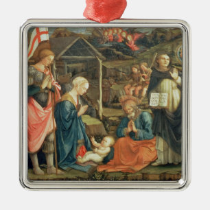 De nationaliteit met SS. Michael en Dominic, 1470 Metalen Ornament