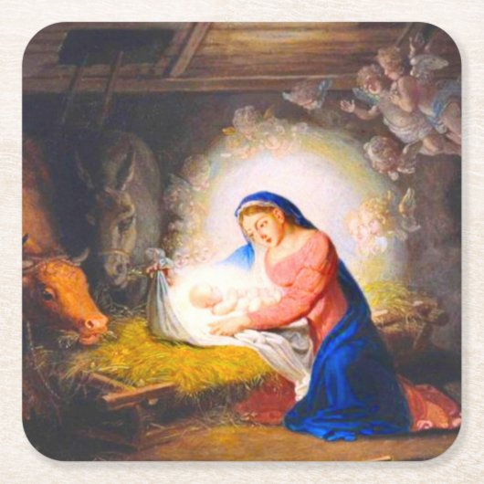 De nationaliteit van Christus Kartonnen Onderzetters (Voorkant)