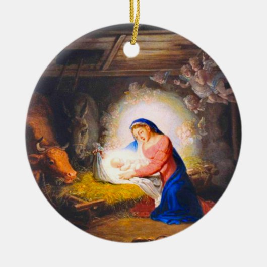 De nationaliteit van Christus Keramisch Ornament (Voorkant)