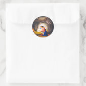 De nationaliteit van Christus Ronde Sticker (Tas)