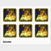 De nationaliteit van Christus Vierkante Sticker (Vel)