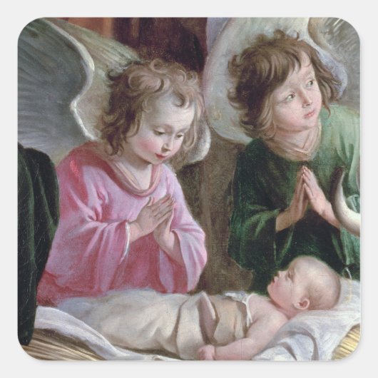 De nationaliteit, van de Buxtehude Altar, 1400-10 Vierkante Sticker (Voorkant)