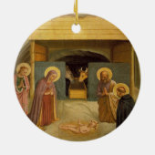 De nationaliteit van Fra Angelico Religious Fine A Keramisch Ornament (Achterkant)