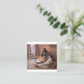 De nationaliteit van Gari Melchers Vierkante Visitekaartje (Staand voorkant)