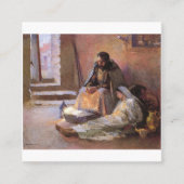 De nationaliteit van Gari Melchers Vierkante Visitekaartje (Voorkant)