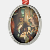 De Nativiteit 1495-script Metalen Ornament (Links)