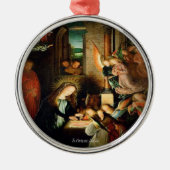 De Nativiteit 1495-script Metalen Ornament (Voorkant)