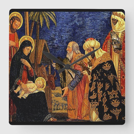 DE NATIVITEIT #5 VIERKANTE KLOK (Voorkant)