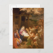 De nativiteit bij nacht, 1640 briefkaart (Voorkant / Achterkant)