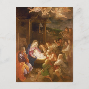 De nativiteit bij nacht, 1640 briefkaart