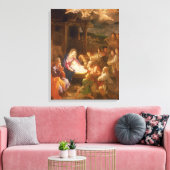 De nativiteit bij nacht, 1640 canvas afdruk (Insitu (Woonkamer))