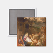 De nativiteit bij nacht, 1640 magneet (Voorkant / Achterkant)