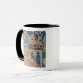 De nativiteit, het paneel van de Verduner Mok (Voorkant links)