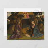 De nativiteit, jaren 1480 briefkaart (Voorkant / Achterkant)