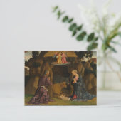 De nativiteit, jaren 1480 briefkaart (Staand voorkant)
