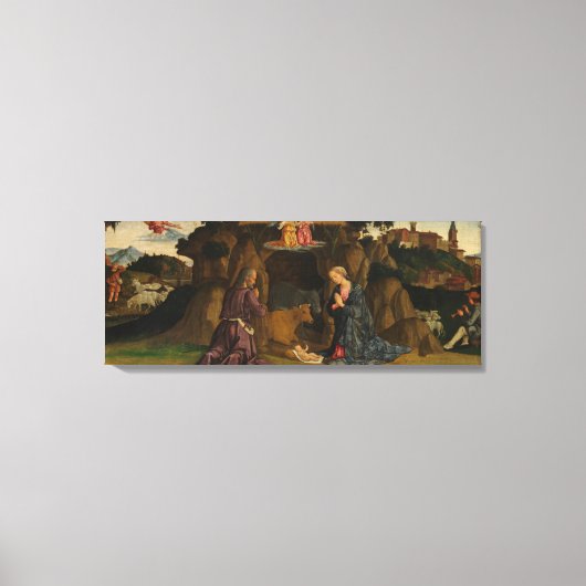 De nativiteit, jaren 1480 canvas afdruk (Voorkant)