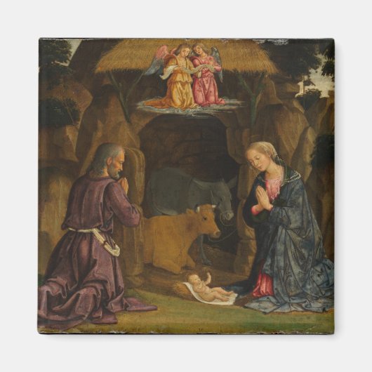 De nativiteit, jaren 1480 magneet (Voorkant)