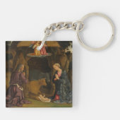 De nativiteit, jaren 1480 sleutelhanger (Achterkant)