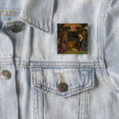 De nativiteit, jaren 1480 vierkante button 5,1 cm (In situ)