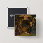 De nativiteit, jaren 1480 vierkante button 5,1 cm (Voorkant /achterkant)