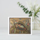 De nativiteit (olie op het paneel) briefkaart (Staand voorkant)