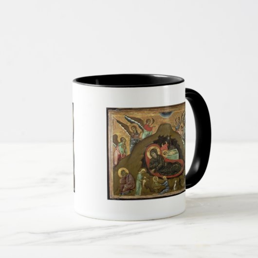 De nativiteit (olie op het paneel) mok (Voorkant rechts)