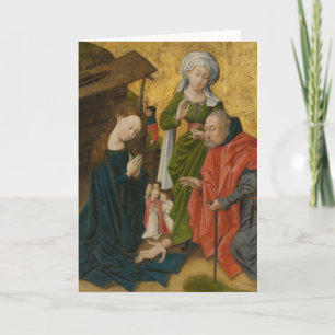 De nativiteit, ongeveer 1460 feestdagen kaart