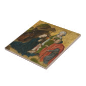 De nativiteit, ongeveer 1460 tegeltje (Zijkant)