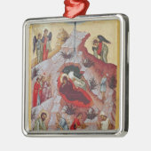 De nativiteit, Russisch icoon, 16e eeuw Metalen Ornament (Links)